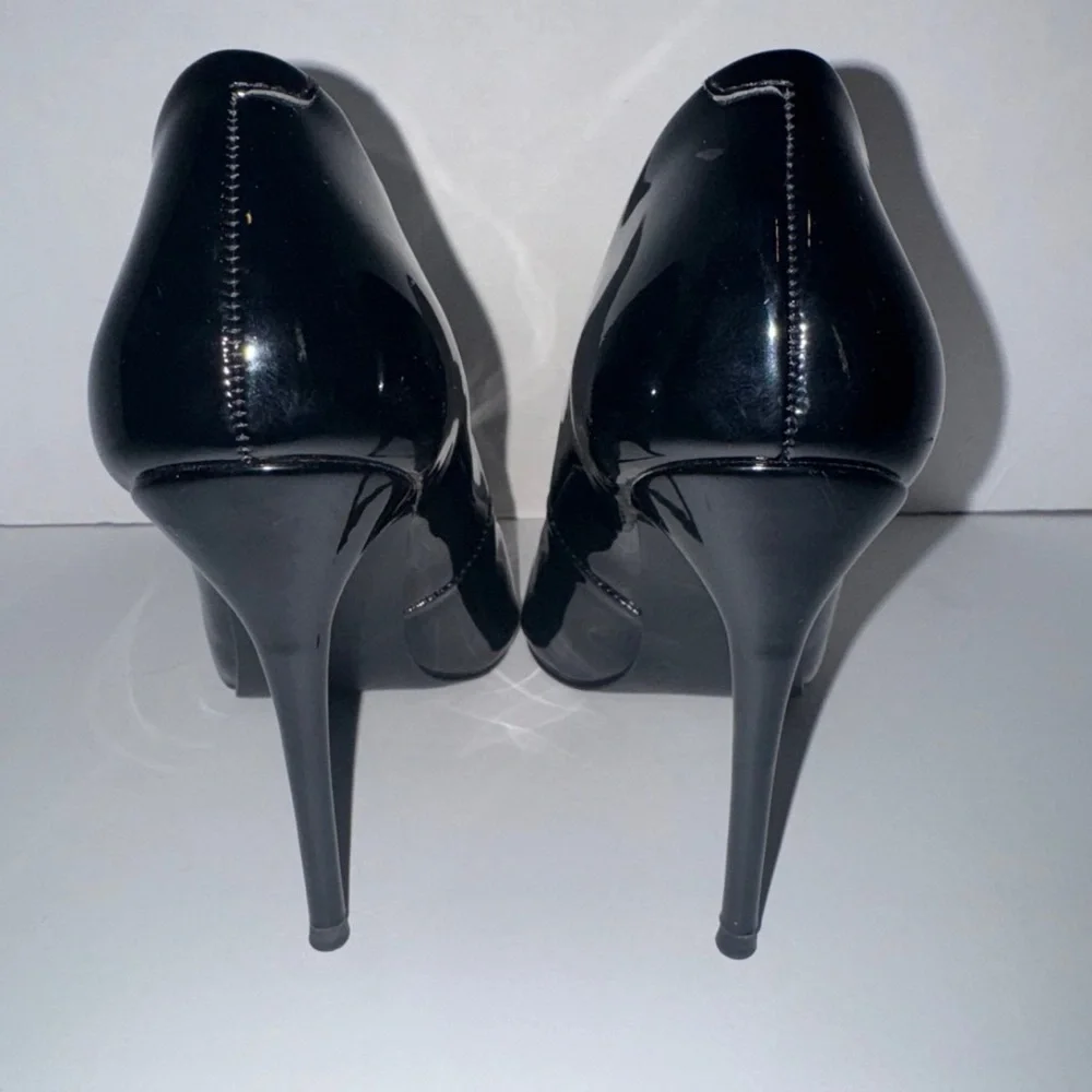 Steve Madden Black Patent Stilettos Sz 8 - Picture 5 of 9